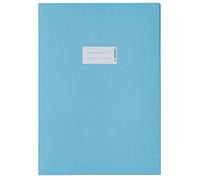 HERMA 7066 - Sobres de papel A4, 10 unidades, con campo de rotulación de papel reciclado y colores intensos, juego de fundas para cuadernos escolares, de colores