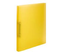 HERMA Archivador de anillas A4 amarillo translúcido, juego de 60 unidades, estrecho, 2 anillas, 25 mm de ancho, archivador de anillas de plástico con soporte de sujeción para niños, niños y niñas