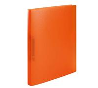 HERMA Archivador de anillas A4 naranja translúcido, juego de 3 unidades, estrecho, 2 anillas, 25 mm de ancho, carpeta de anillas de plástico con soporte de sujeción para niños, niños y niñas