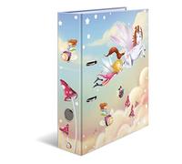 HERMA Archivador de anillas con palanca Jardín de infancia con motivo Danza de hadas, A4, 70 mm, con estampado interior, 1 carpeta con motivos