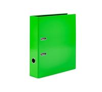HERMA Carpeta A4 verde neón de 7 cm de ancho, archivador de anillas para niños, color neón brillante para niños y niñas