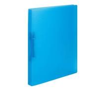 HERMA Carpeta de anillas A4 azul claro translúcido, juego de 3 unidades, estrecho, 2 anillas, 25 mm de ancho, archivador de anillas de plástico con soporte de sujeción para niños, niños y niñas