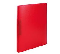 HERMA Carpeta de anillas A4 rojo translúcido, juego de 3 unidades, estrecho, 2 anillas, 25 mm de ancho, archivador de anillas de plástico con soporte de sujeción para niños, niños y niñas