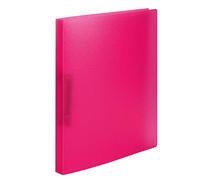 HERMA Carpeta de anillas A4 rosa translúcida, juego de 3 unidades, estrecha, 2 anillas, 25 mm de ancho, archivador de anillas de plástico con soporte de sujeción para niños, niños y niñas