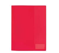 HERMA Carpetas translúcido DIN A4 de plástico resistente y fácil de limpiar con etiqueta, 1 carpeta de película de PP, Rojo