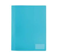 HERMA Carpetas translúcido DIN A4 de plástico resistente y fácil de limpiar con etiqueta, 1 carpeta de película de PP, Azul claro
