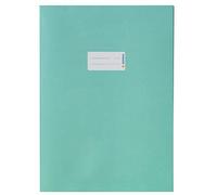 HERMA Funda para cuaderno de ejercicios de papel A4, con campo de inscripción, hecha de papel 100% reciclado, chaquetas de cubierta para la escuela, turquesa