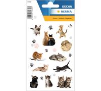 HERMA Gatos Pegatinas, pegatinas de animales para niños y niños pequeños, pegatinas infantiles con diseño de gatos para álbum de pegatinas, álbum de recortes, álbum de fotos, regalo, cumpleaños