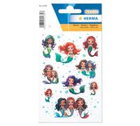HERMA Pegatinas de sirena, pegatinas con purpurina para niños y bebés, pegatinas infantiles con diseño de sirena para álbum de pegatinas, álbum de recortes, álbum de fotos, regalo de cumpleaños,