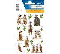 HERMA Pegatinas de suricatos, pegatinas de animales para niños y niños pequeños, pegatinas infantiles con diseño de suricatos para álbum de pegatinas, álbum de recortes, álbum de fotos, regalo,