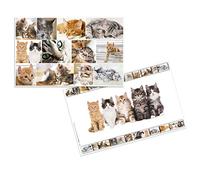 Herma Protector de escritorio Animales Gato, 55x35 cm, cartón resistente, antideslizante, limpiable