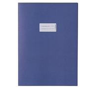HERMA Sobres de papel 5533, DIN A4, fundas para cuadernos con espacio para escribir, papel reciclado resistente y colores intensos, juego de 10 protectores para cuadernos, color azul