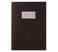 HERMA Sobres de papel 7089, DIN A5, fundas de cuaderno con espacio para escribir, papel reciclado resistente y colores intensos, juego de 10 protectores para cuadernos, color marrón