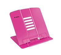 HERMA Soporte de libros Rosa (19.8 x 22.2 x 3.3 cm Folded), Soporte de libros ajustable y antideslizante para la cocina, la escuela y la oficina, tabletas