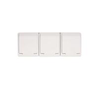 Hermes GNT 0323-02 5901130483921 - Enchufe hermético de 3 vías Z/U 16A IP44, color blanco