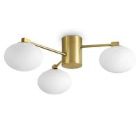 Ideal Lux lámpara de techo Hermes color latón 60 cm 3 luces de cristal
