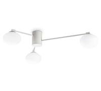 Ideal Lux Hermes plafón, blanco, 90 cm, 3 luces, cristal