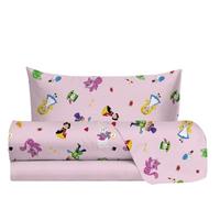 hermet Jolly - Juego de sábanas para Cama Individual, diseño de Tenis, 100% algodón, sábana encimera + sábana Bajera + Funda de Almohada