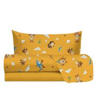 hermet Jolly - Juego de sábanas para Cama Individual, diseño de Tenis, 100% algodón, sábana encimera + sábana Bajera + Funda de Almohada