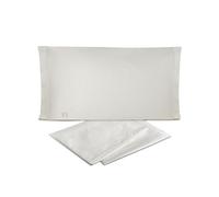 hermet Laura Biagiotti - Juego de sábanas para Cama de Matrimonio de Color Liso de percal 100% algodón, Juego de sábanas de 4 Piezas, sábana encimera + sábana Bajera Ajustable + 2 Fundas de Almohada
