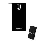 hermet Toalla de Microfibra Multiusos 80 x 160 cm Juventus, Toalla Oficial para Playa, Piscina, Gimnasio y Viaje con Banda elástica, Ligera y Secado rápido