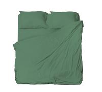 hermet Winner - Juego de sábanas para Cama de Matrimonio de Microfibra, Salvia, sábana encimera, sábana Bajera con Esquinas, par de Fundas de Almohada
