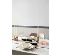 Hermia Juego de Cena de Porcelana 18 Piezas Cobre y Blanco