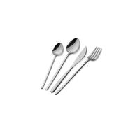 Hermia Juego de cubertería CKB0227 de 24 piezas en acero inoxidable plata