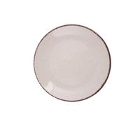 Hermia Juego de Vajilla de Porcelana 18 Piezas Canela
