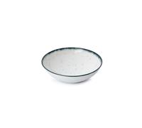 Hermia Juego de vajilla de porcelana 24 piezas Blanco y Negro
