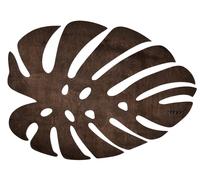Hermia Monstera - Wenge Juego de 6 Salvamanteles de Madera