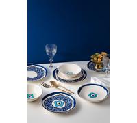 Hermia Pavo Chic 24 Ytkm Juego de Cena de Porcelana Multicolor