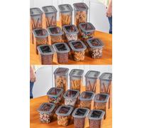 Hermia Set de 24 Cajas de Almacenaje Antracita