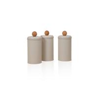 Hermia Set de Cajas de Almacenamiento STP0019, 3 Piezas, Beige