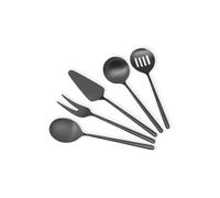 Hermia Set de Servicio de Acero Inoxidable 5 Piezas Negro