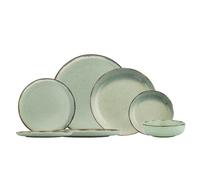 Hermia Vajilla de Porcelana 24 Piezas Verde MOD24Y2730P03