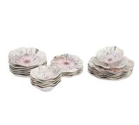Hermia Vajilla de Porcelana Multicolor de 24 Piezas