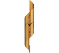 Hermle 70944-X62200 Savanna II - Reloj de Pared Moderno (Cuarzo y Oro, 67 x 15 x 16 cm)