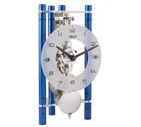 Hermle Reloj de Mesa, Aluminio, Azul, 19,5cm x 11cm x 9cm