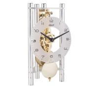 Hermle Reloj de Mesa, Aluminio, Plata, 19,5 cm x 11 cm x 9 cm