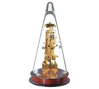 Hermle Uhrenmanufaktur - Reloj de Mesa (Cristal, Caoba, diámetro 18 cm x 35 cm)