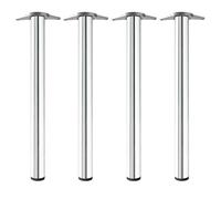 HERRAJES ALK Juego de 4 patas Neiva para mesa, acero, cromo, 71 cm
