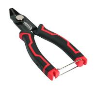 Herramienta 3 en 1 para cables: pelacables y cortaalambres compacto con mordazas de corte, para 20-10 AWG, mango ergonómico antideslizante y acero resistente para electrónica y placas