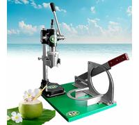 Herramienta abridor de coco, taladro manual de acero inoxidable para un fácil corte de coco, uso de diseño vertical, accesorio de cocina duradero y eficiente