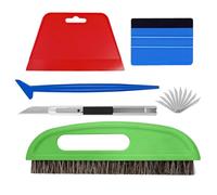 Herramienta Alisadora De Papel Pintado,Juego De Rasquetas Para Calcomanías - Kit Alisador Del Papel Tapiz Para Techos,Ventana, Pared, Muebles, Cocina, Baño, Taller, Dormitorio, Automóvil, Encimera