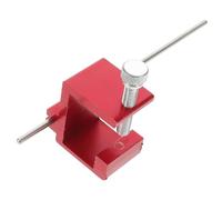 Herramienta de Alineación de Cadena para Moto, Ajuste Preciso Rojo | Aluminio y Metal, Portátil y Versátil, para Mantenimiento de Motocicleta, Taller y Mecánicos