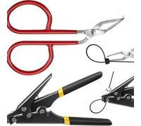 Herramienta de atadura de cables, tensor de cables, para bridas de cremallera, acero 50# resistente, encuadernación rápida para embalaje, almacenamiento, cableado eléctrico