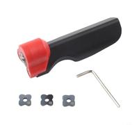 Herramienta de biselado de carpintería Plano de mano para recortar bordes y desbarbar barras de valla de madera con diseño de aluminio portátil para melamina plástico PVC R1 (2)