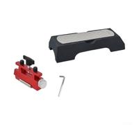 Herramienta de carpintería ajustable de aleación de doble cara | Abrazadera ajustable con guía angular, soporte de afilado de doble cara, para cuchillos y cuchillas de taller en garaje o