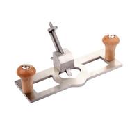 Herramienta de Carpintería de Mano de Avión de Enrutador-Cepilladora de Madera de Mano Ajustable, Máquina de Afeitar de Madera de Acero Inoxidable, Cepilladora de Enrutador de